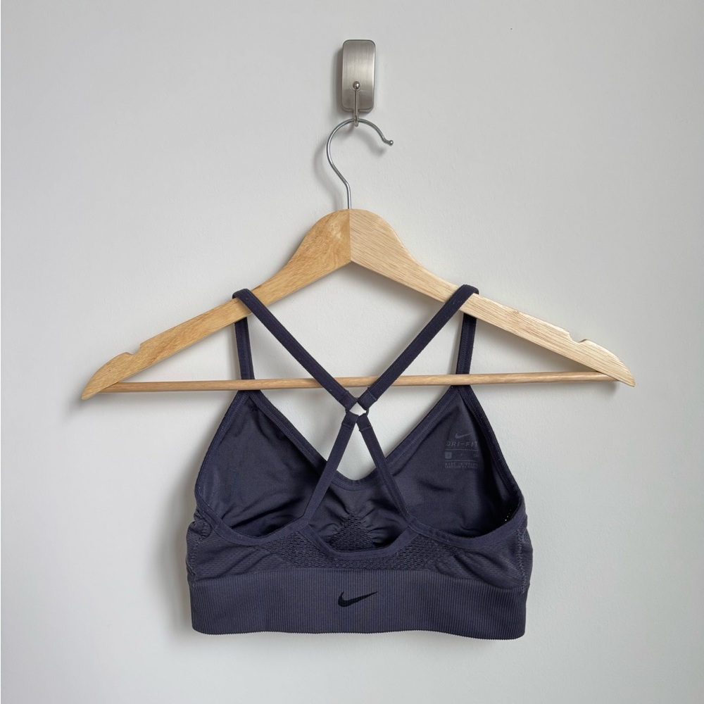 Nike Women's Cross-Back Sports Bra - Eggplant Grey